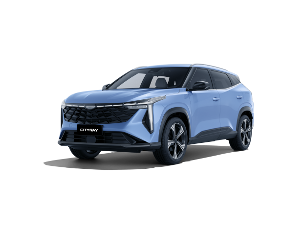 купить Geely ATLAS (Передний привод) серо-голубой в наличии